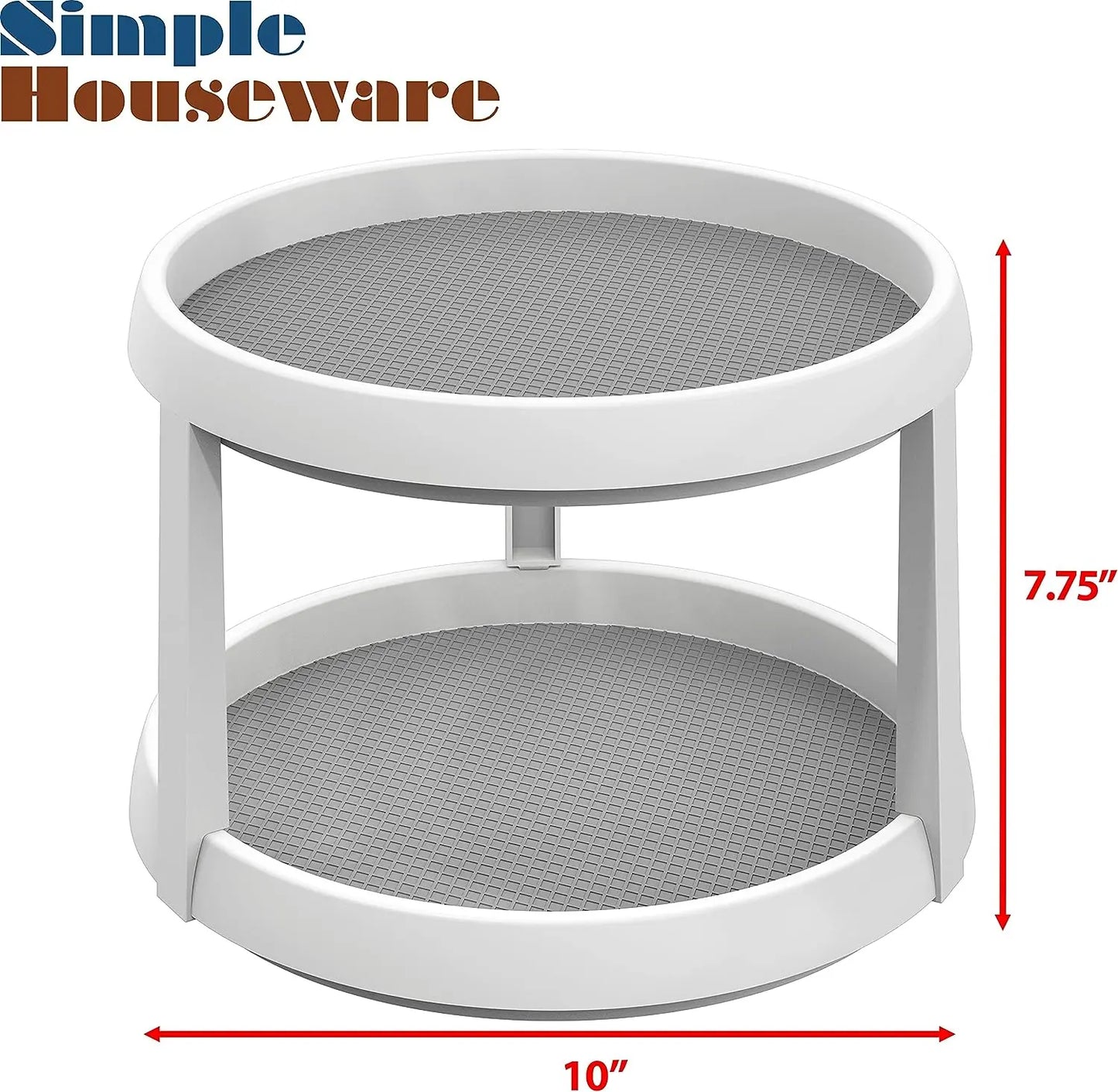 2-Tier Turntable Organizer