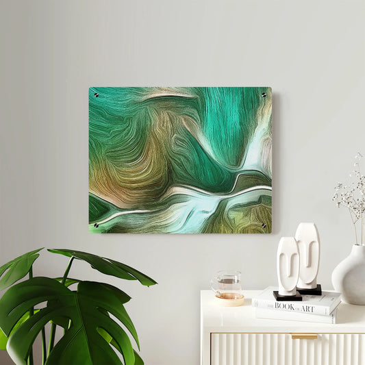 Acrylic Wall Art Panels - Seafoam Green Printify