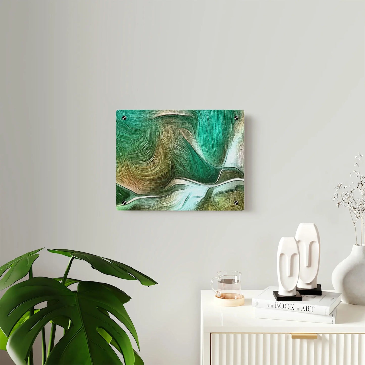 Acrylic Wall Art Panels - Seafoam Green Printify