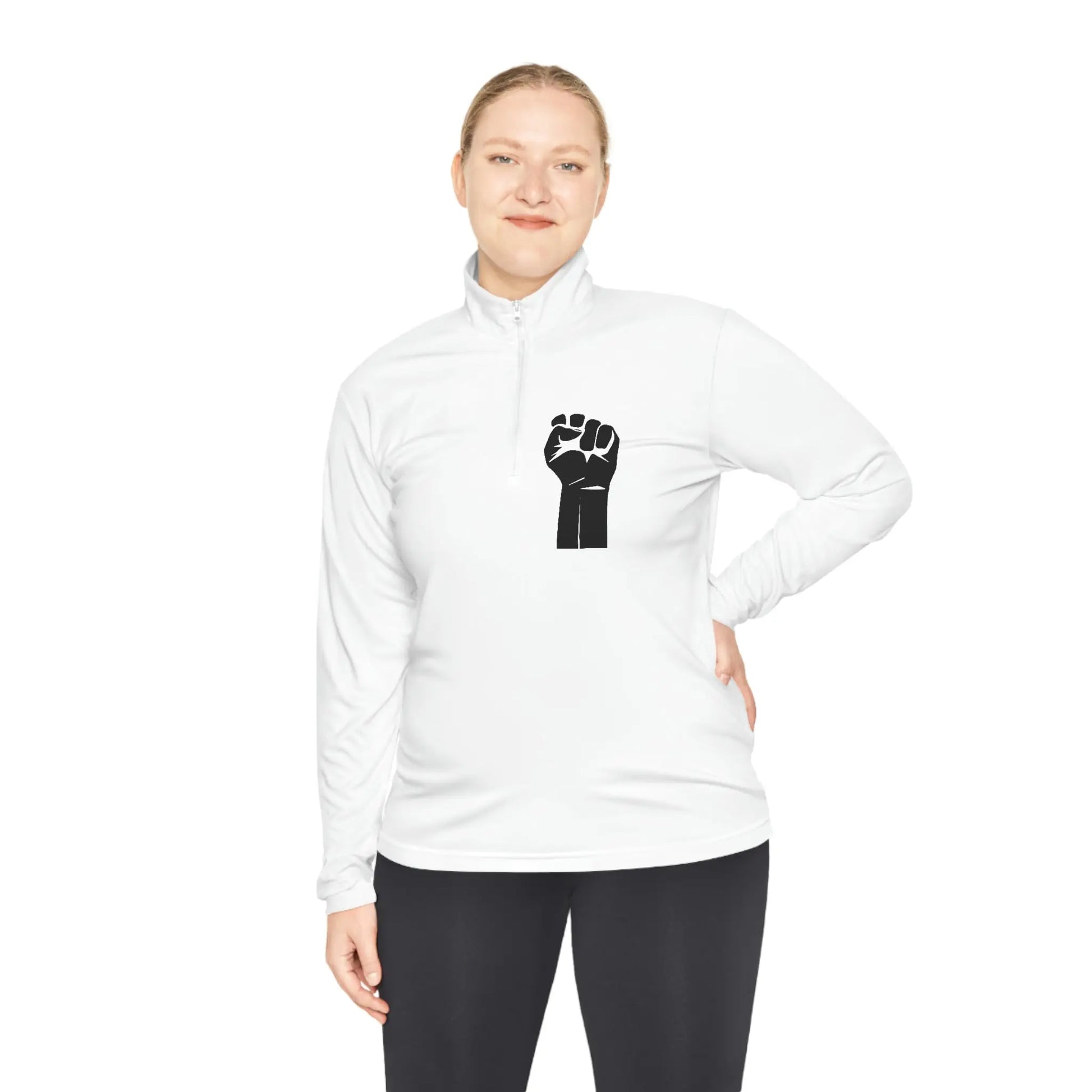 “Black Power” Unisex Quarter-Zip Pullover Printify