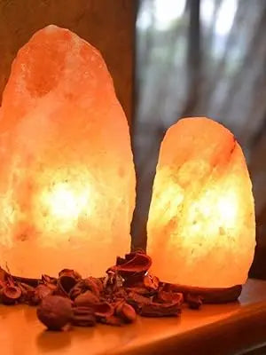 Himalayan Glow HS-1003 Himalayan Hand Carved Crystal Salt Lamp with Wooden Base, 6-7 LBS, Pink