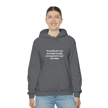 James Baldwin Quote Unisex Heavy Blend™ Hooded Sweatshirt