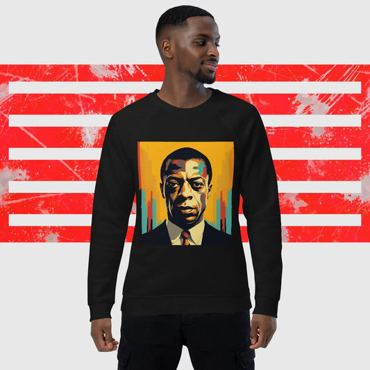 James Baldwin Unisex organic raglan sweatshirt