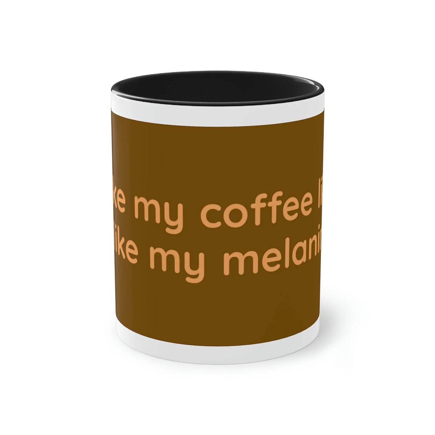 Melanin Two-Tone Coffee Mug, 11oz