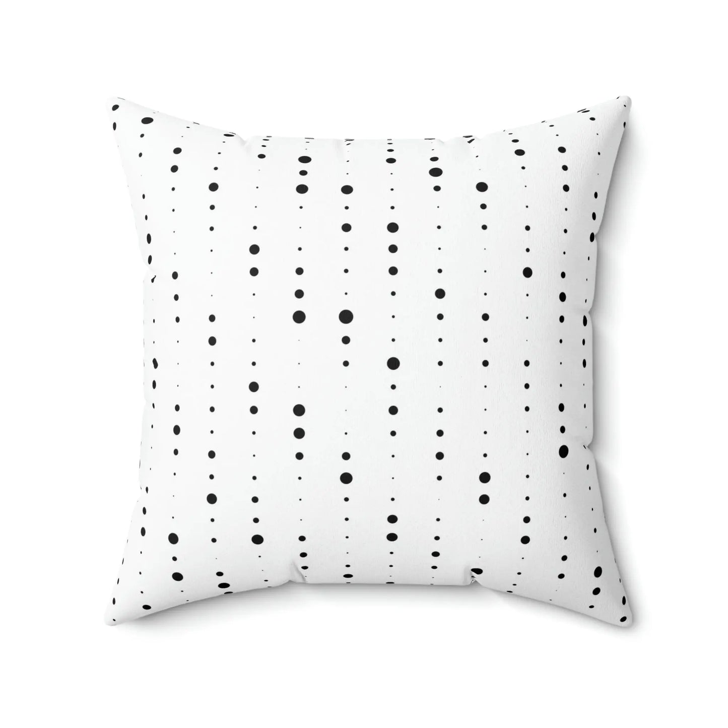 Spun Polyester Square Pillow - Speckled Black & Yellow Printify