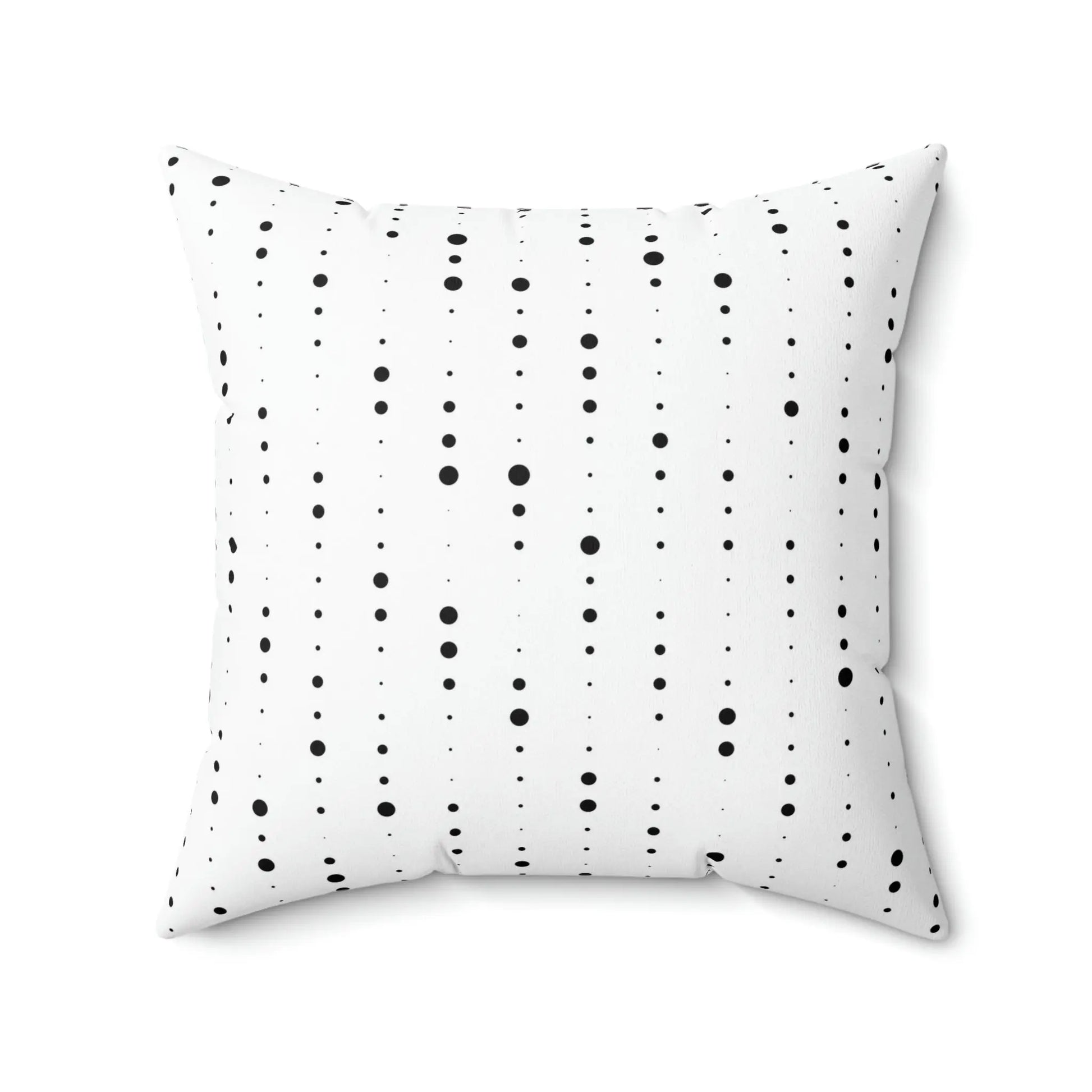 Spun Polyester Square Pillow - Speckled Black & Yellow Printify