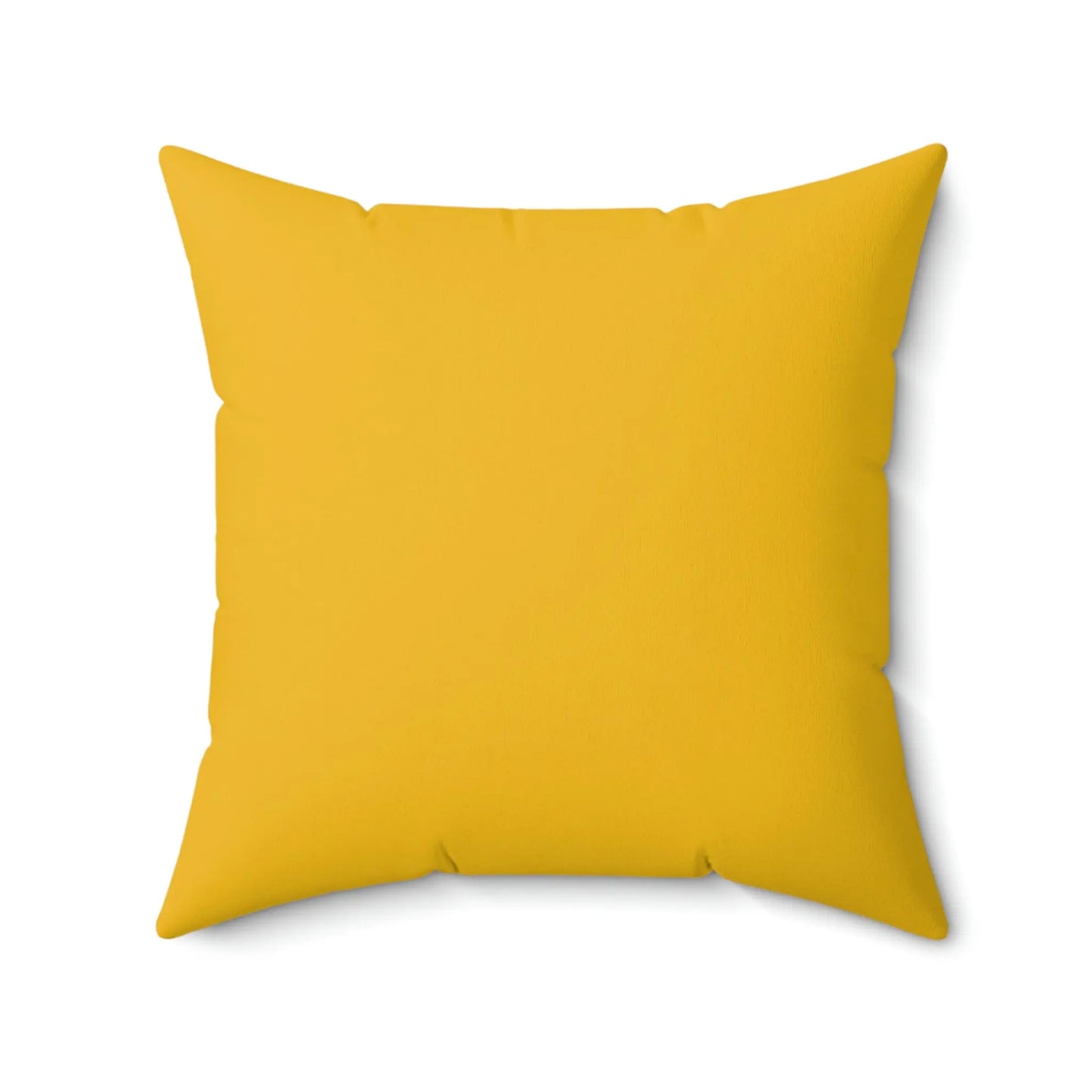 Spun Polyester Square Pillow - Speckled Black & Yellow Printify