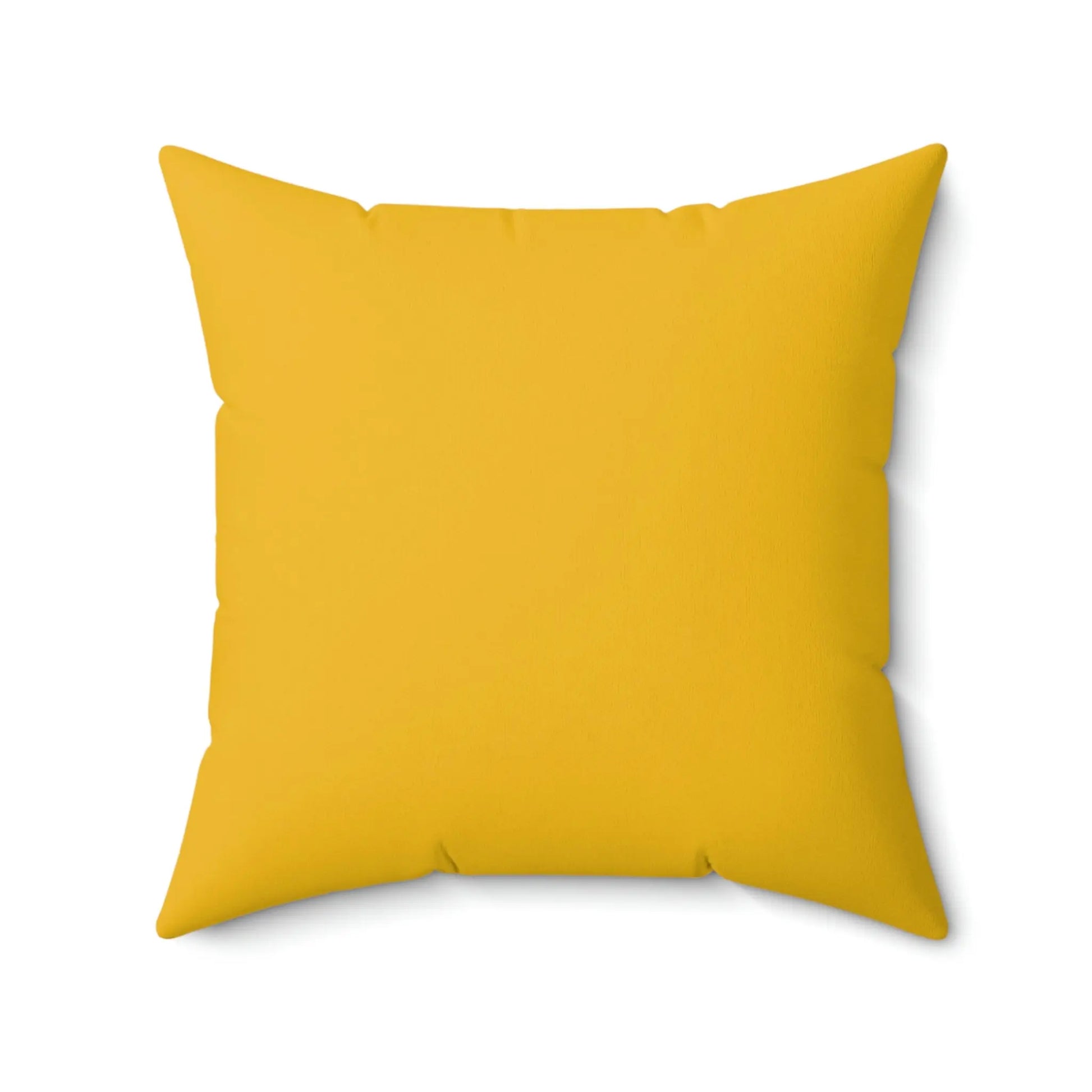 Spun Polyester Square Pillow - Speckled Black & Yellow Printify