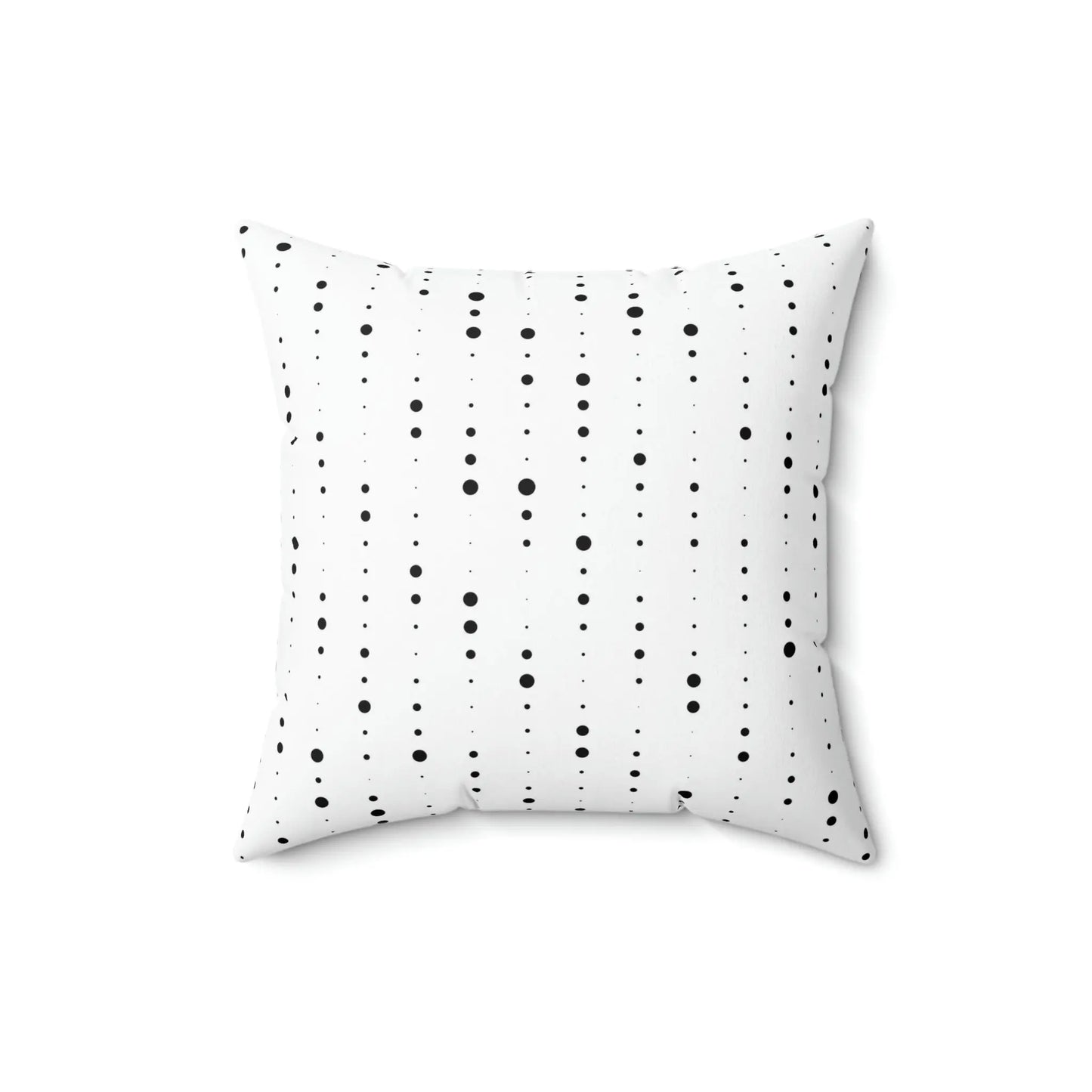 Spun Polyester Square Pillow - Speckled Black & Yellow Printify