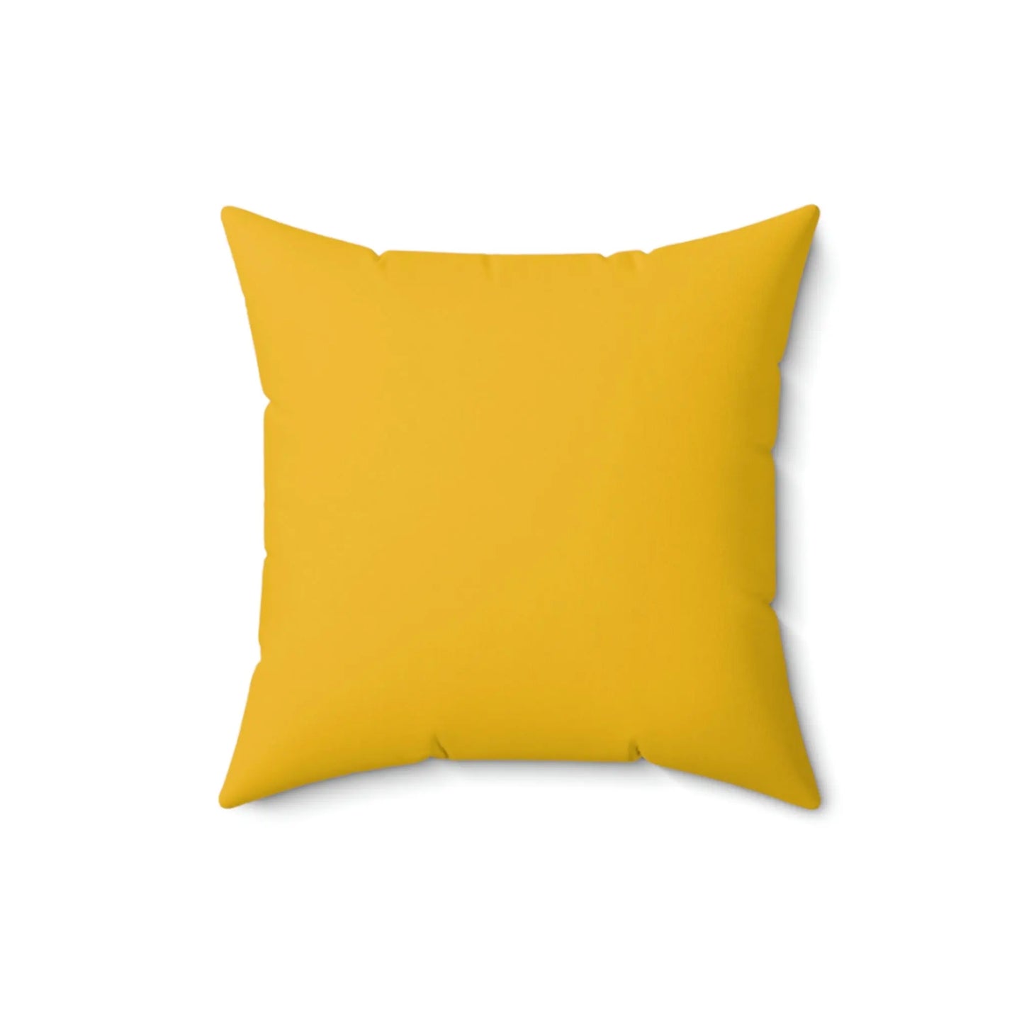 Spun Polyester Square Pillow - Speckled Black & Yellow Printify