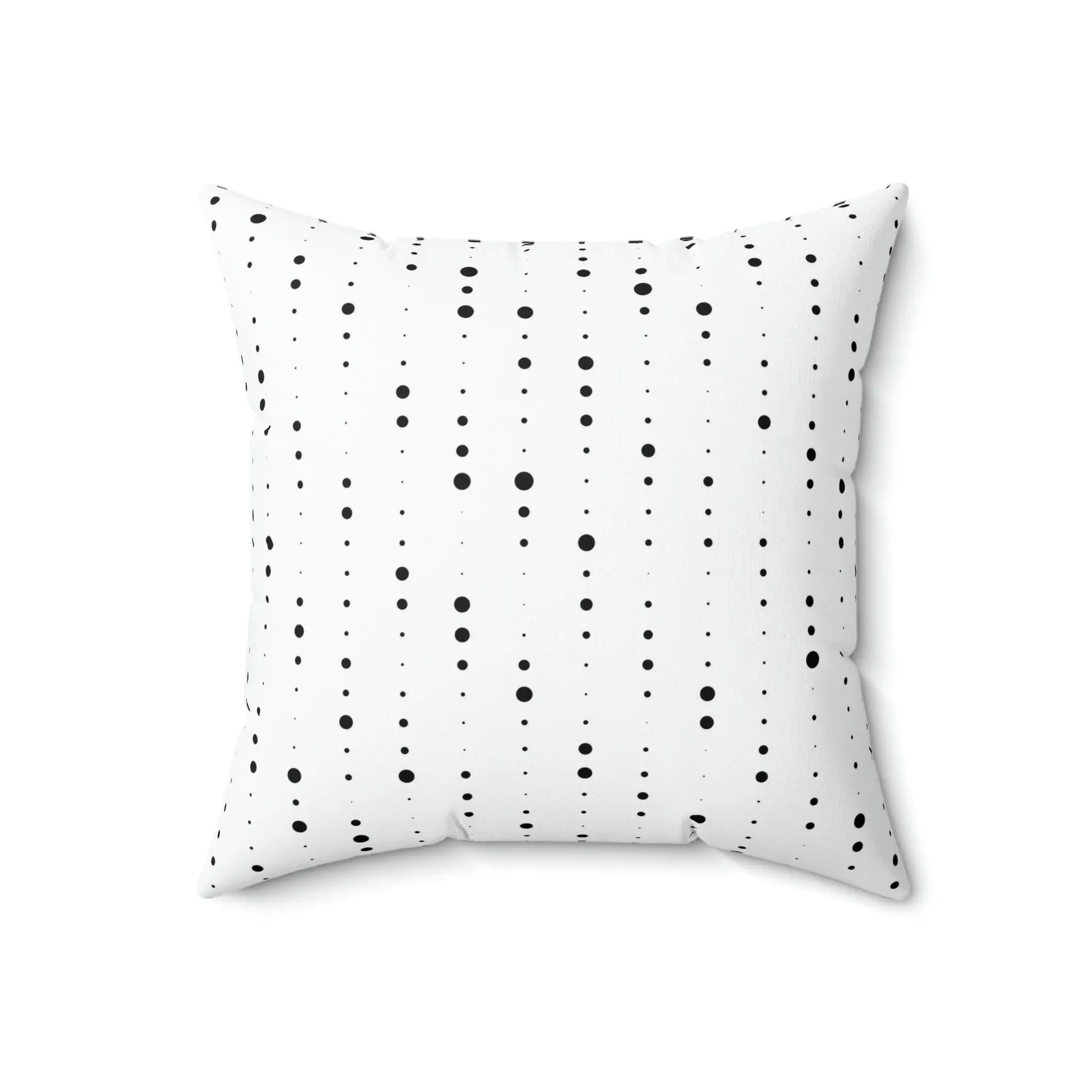 Spun Polyester Square Pillow - Speckled Black & Yellow Printify