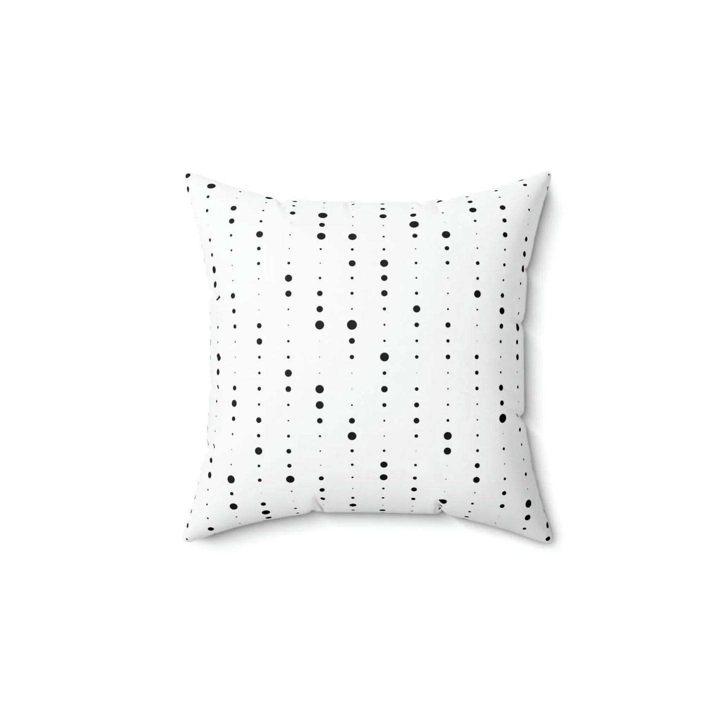 Spun Polyester Square Pillow - Speckled Black & Yellow Printify