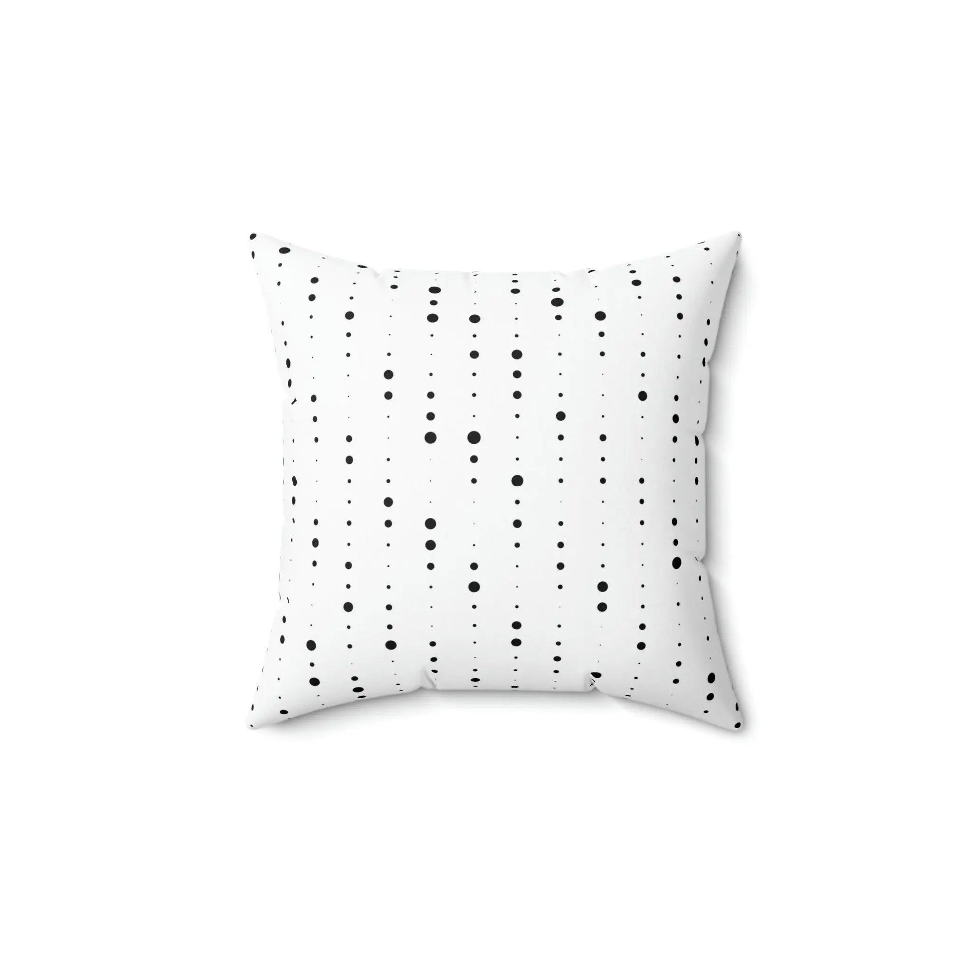 Spun Polyester Square Pillow - Speckled Black & Yellow Printify