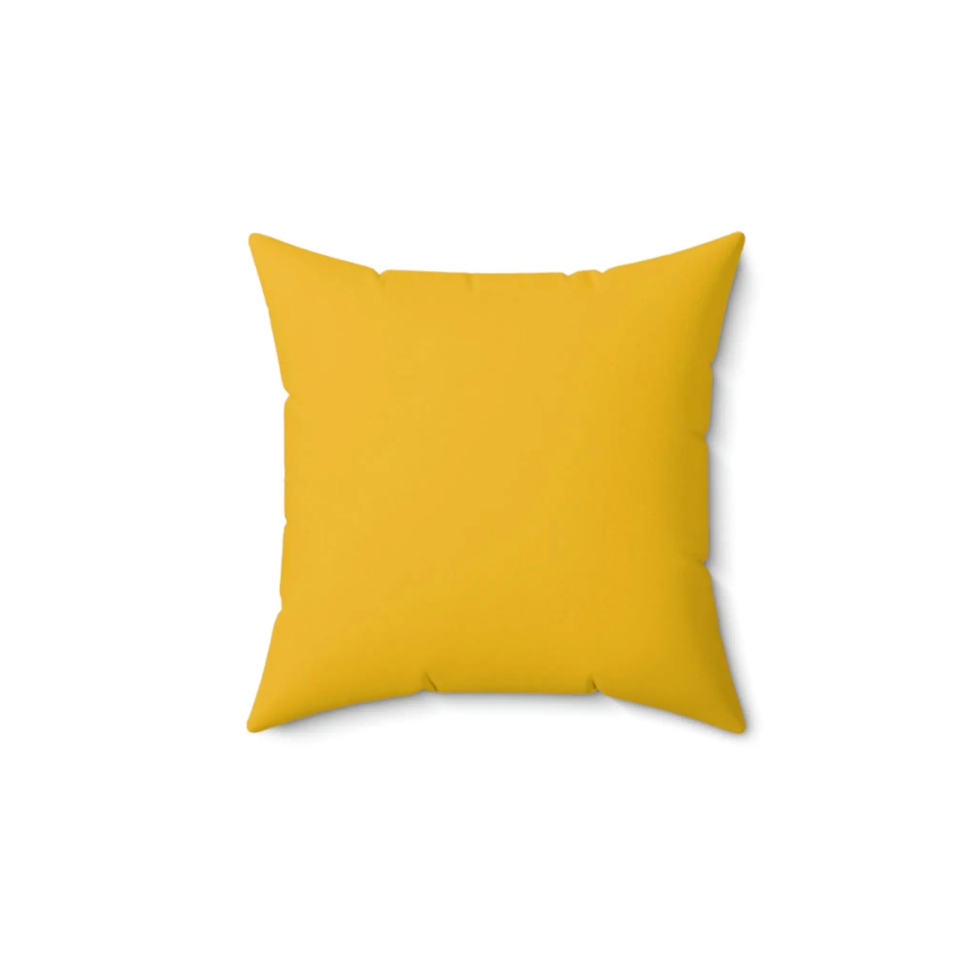 Spun Polyester Square Pillow - Speckled Black & Yellow Printify