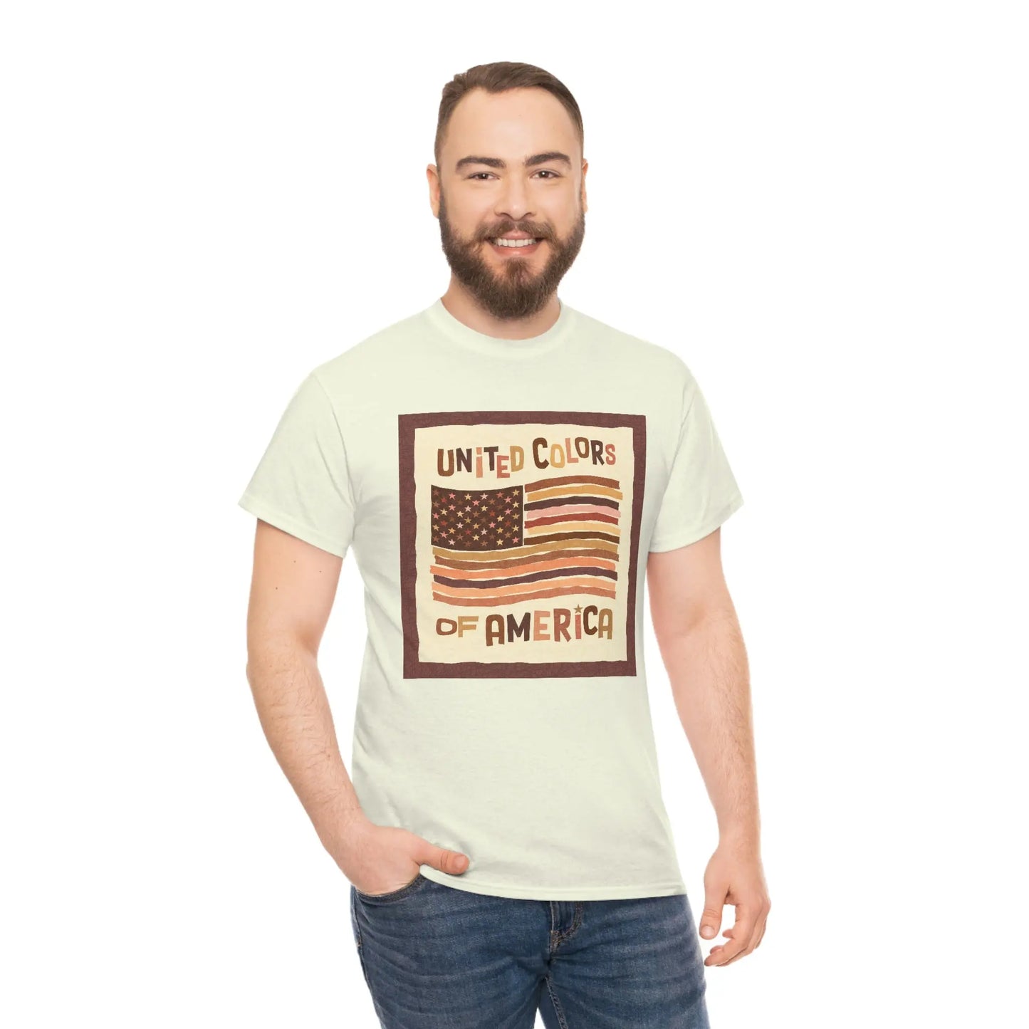 Unisex Heavy Cotton Tee - United Colors of America Printify