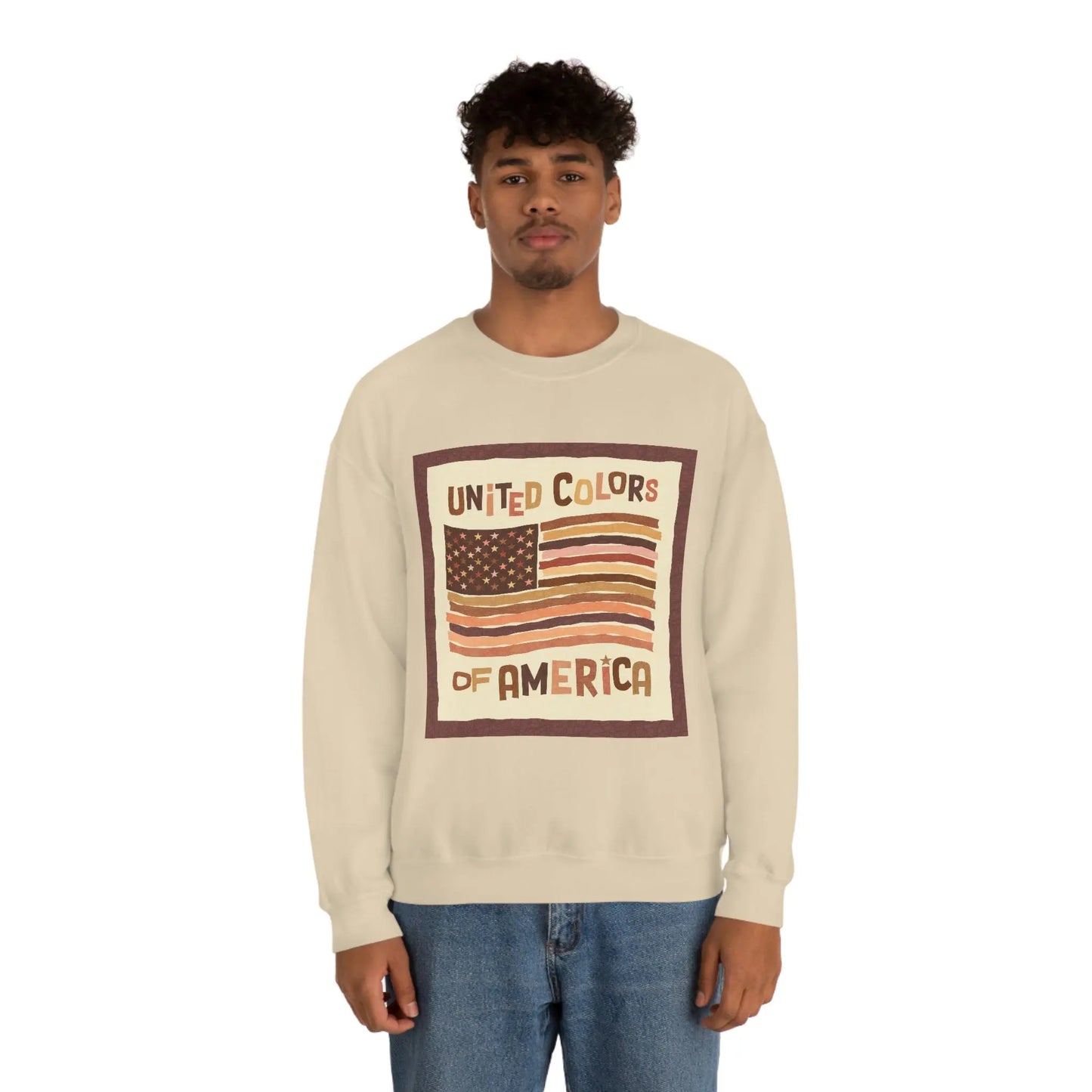 United Colors of America Crewneck Sweatshirt Printify