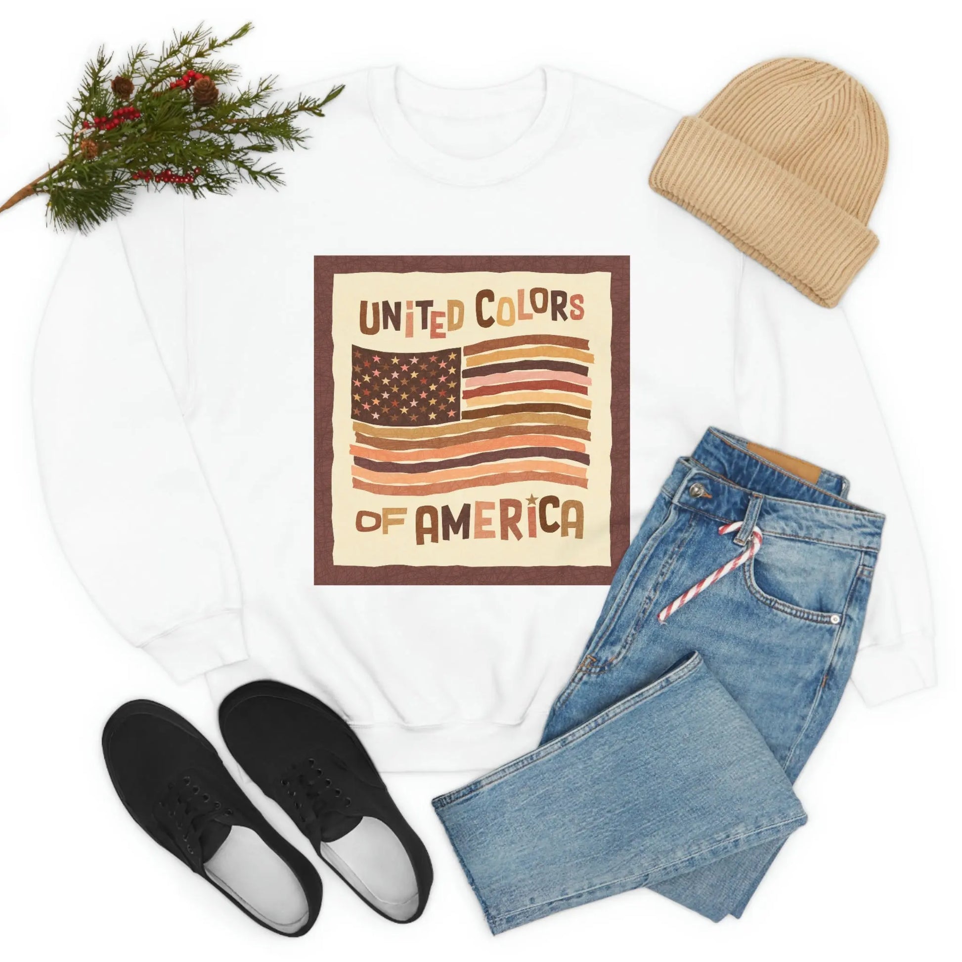 United Colors of America Crewneck Sweatshirt Printify