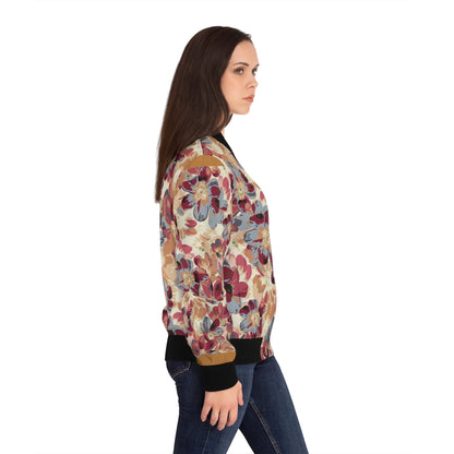 Women's Floral Bomber Jacket