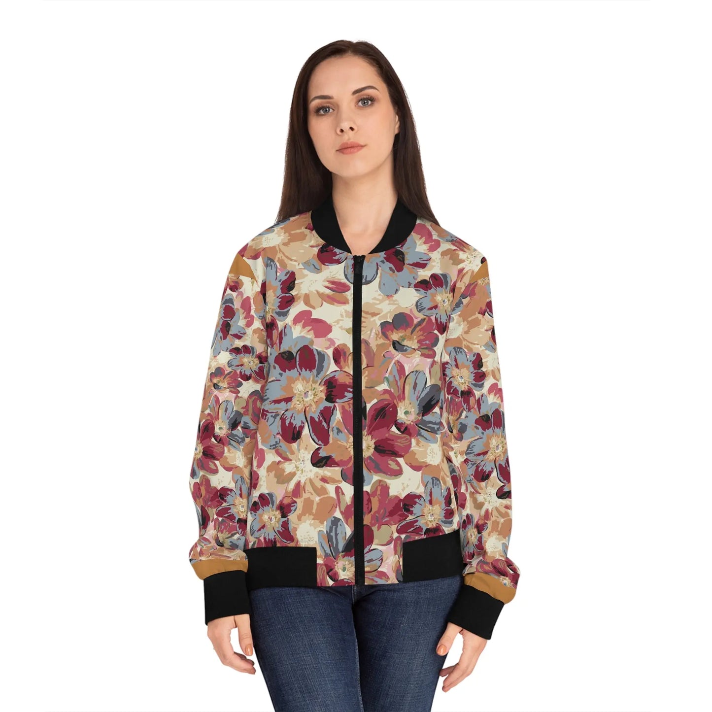 Women's Floral Bomber Jacket