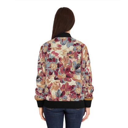 Women's Floral Bomber Jacket