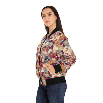 Women's Floral Bomber Jacket