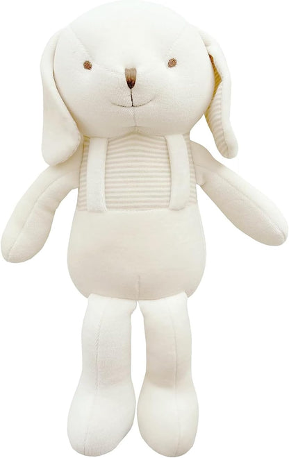 Super Soft Organic Cotton Baby First Friend (Hello! Puppy) Doll for Baby, Pillow Buddy, Plush Animal Toys, Organic Toys, Stuffed Animal Puppy 12.5 inches JOHN N TREE Organic