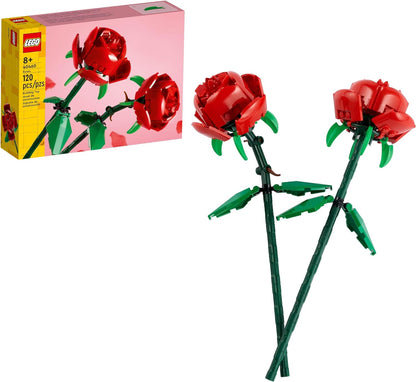 LEGO Roses Building Kit, Unique Gift for Valentine's Day, Botanical Collection, Gift to Build Together, 40460 Lego